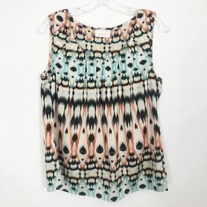 Chico's Scoop Neck Sleeveless  Boho Top Size S